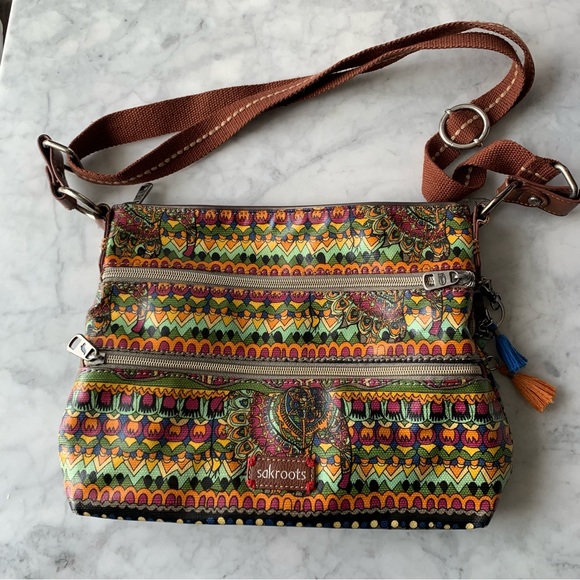 Sakroots Bags Sakroots Peace One World Artist Crossbody Bag Boho